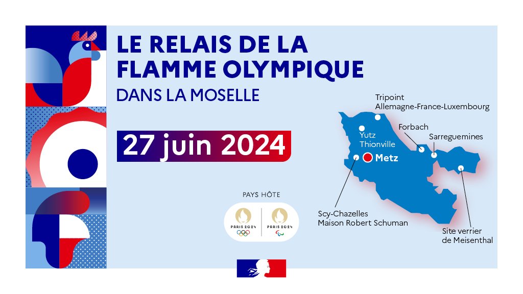 Passage de la flamme olympique en Moselle 