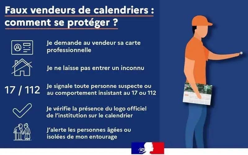 Vigilance vendeurs de calendriers