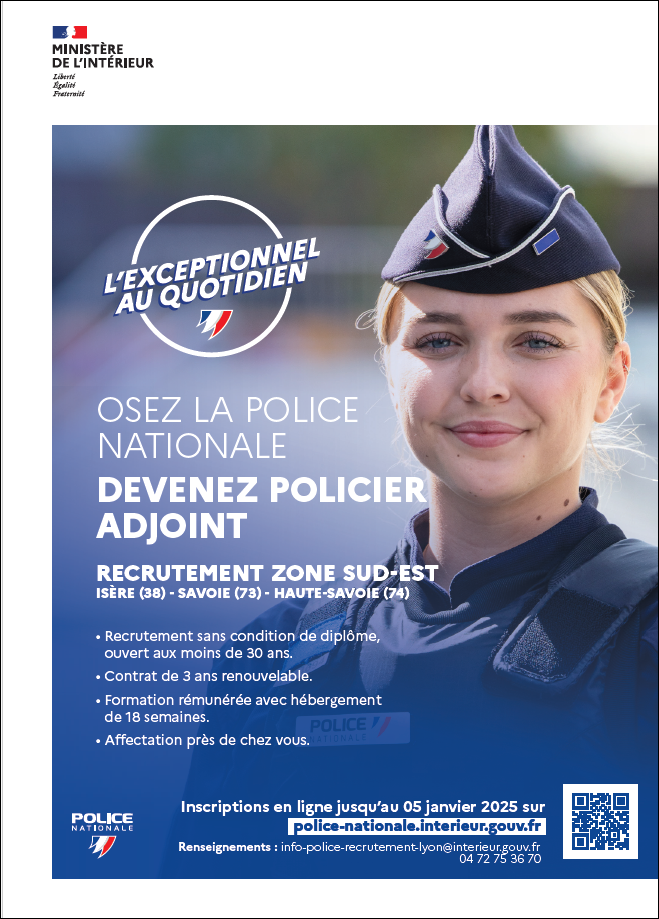 Recrutement de policier adjoint