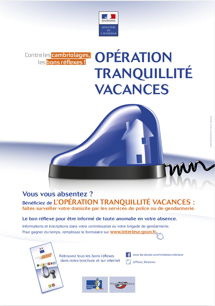 inscription opération tranquillité vacances (OTV)