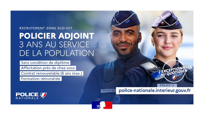 Recrutement pour devenir policier adjoint