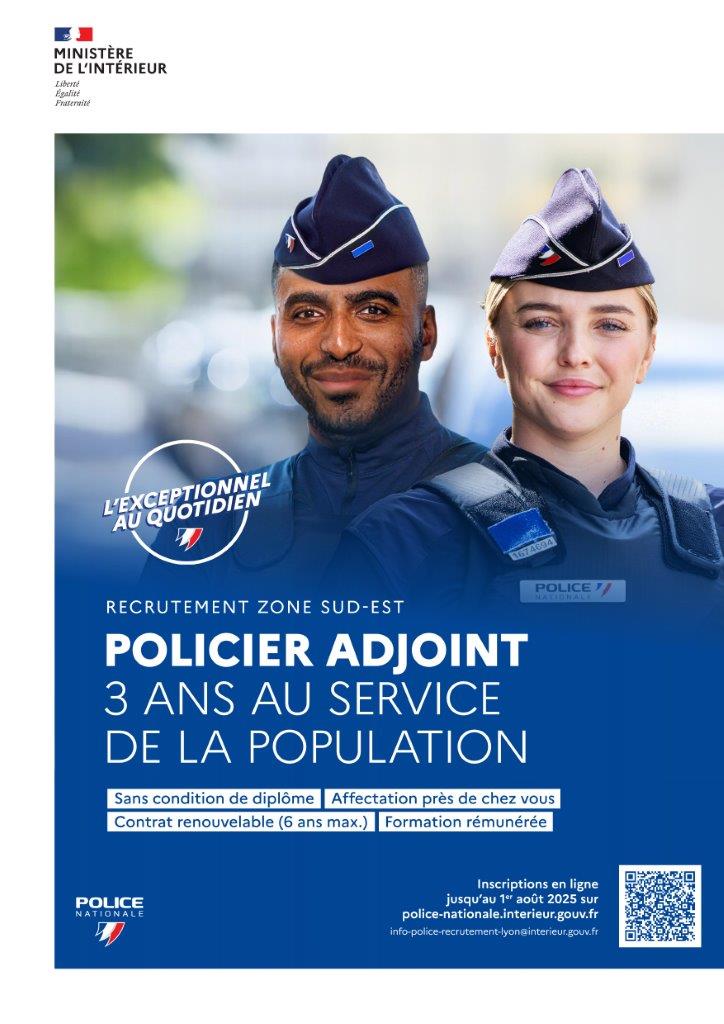 Recrutement Policiers Adjoints