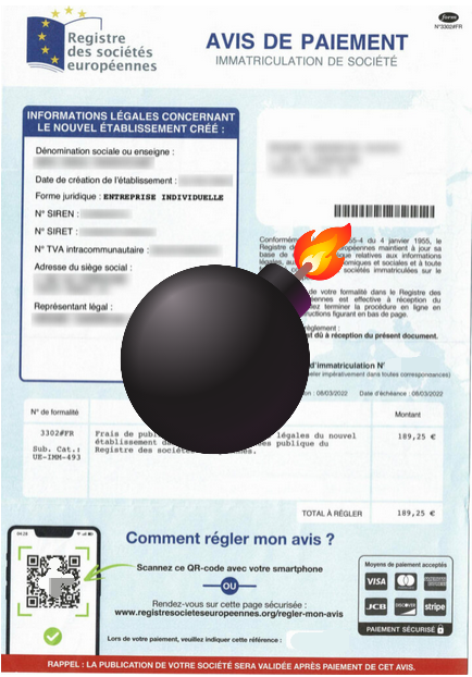 💸 Fraude au KBIS des entreprises en création