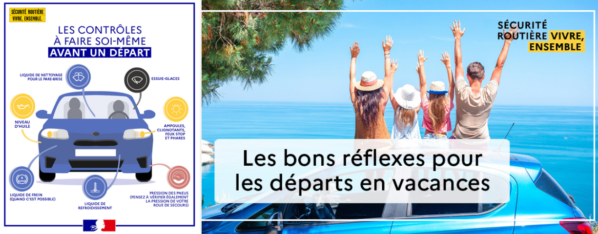 🚗🌴 DÉPART VACANCES :PRUDENCE SUR LA ROUTE 🛣️☀️