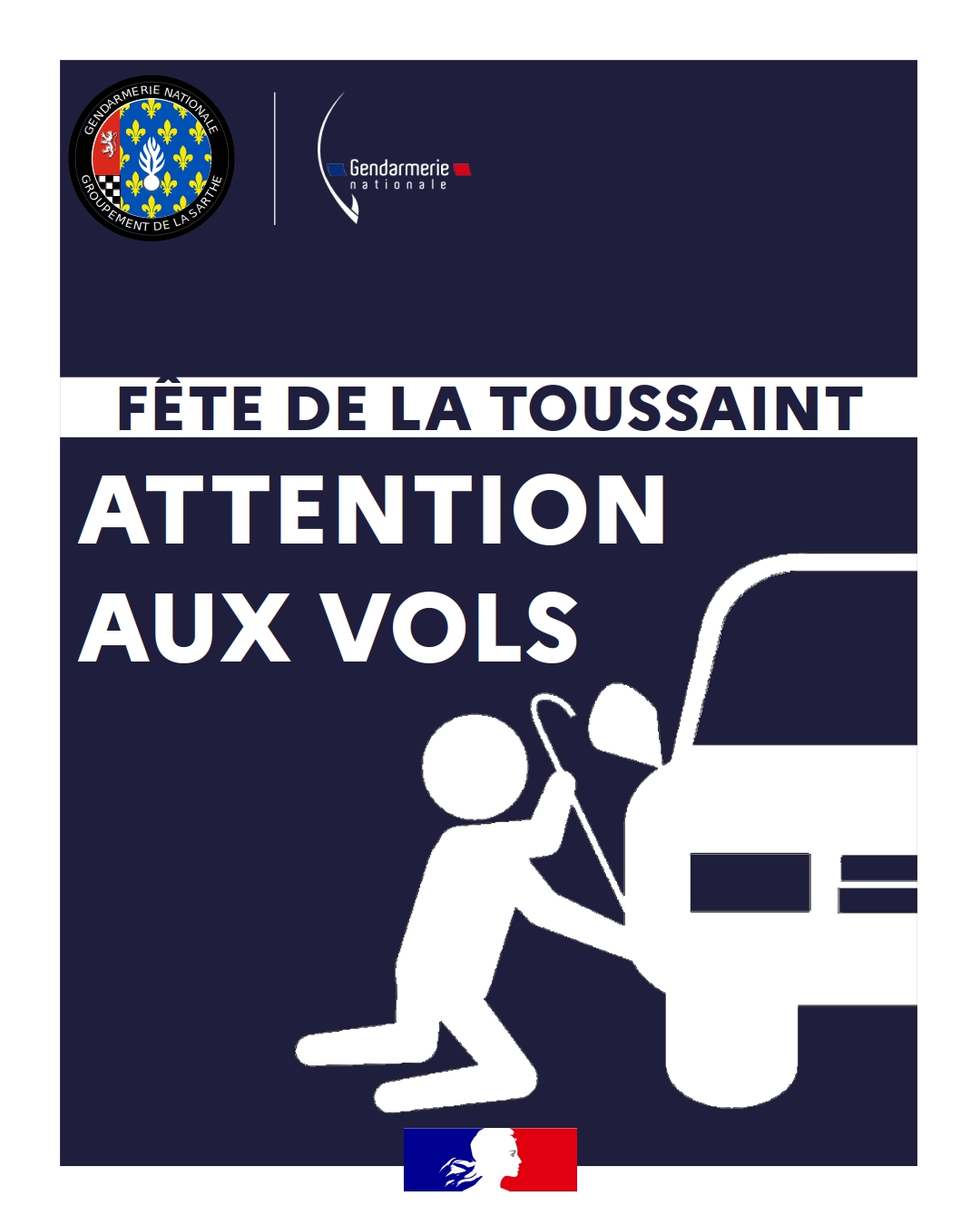 Prévention des vols à l'occasion de la Toussaint