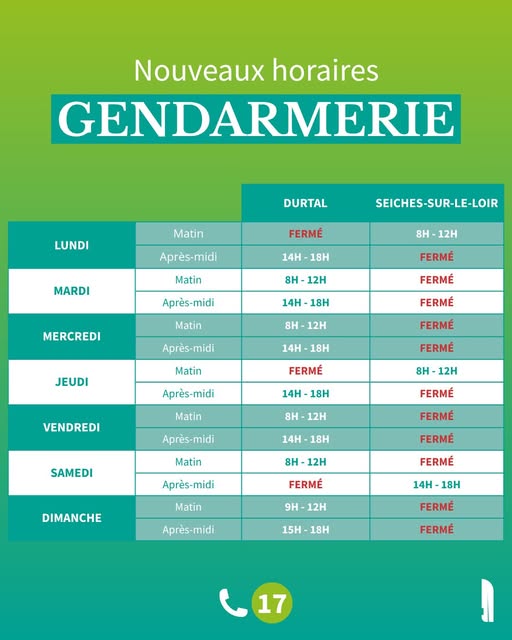 Réorganisation des horaires d'accueil du public
