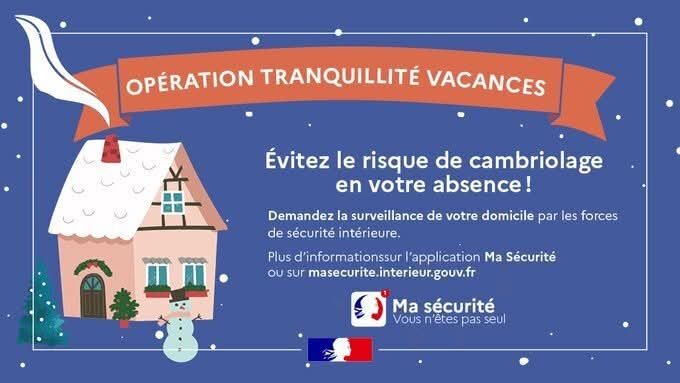 OPÉRATION TRANQUILITÉ VACANCES