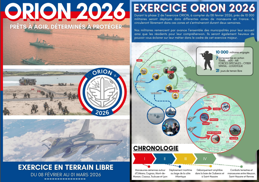 🪖 Exercice ORION - à partir du 8 février