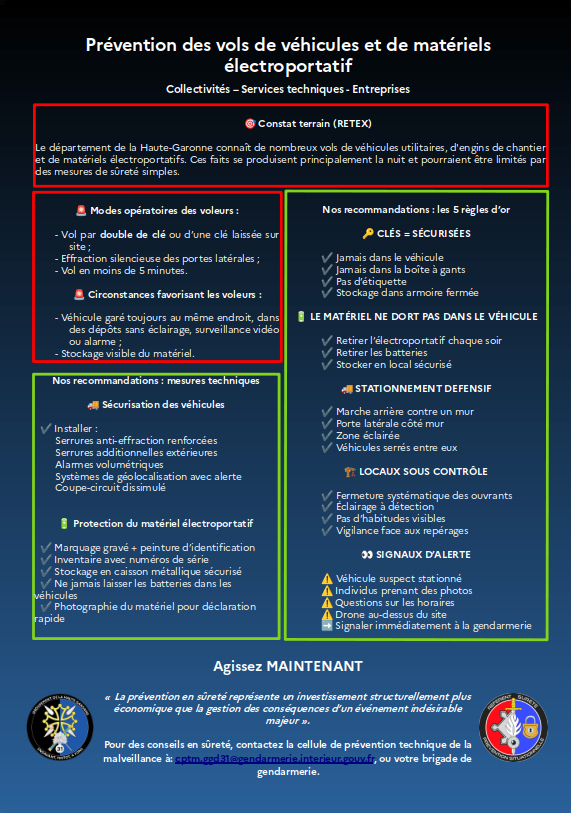 Prévention des vols de véhicules