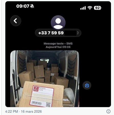 Arnaque au faux colis