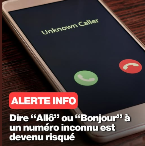 [Prévention – Appels inconnus]