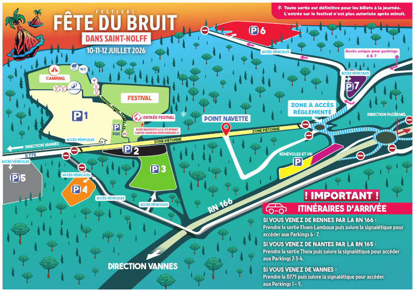 🎸 Circulation et accès / Fête du Bruit / St-Nolff