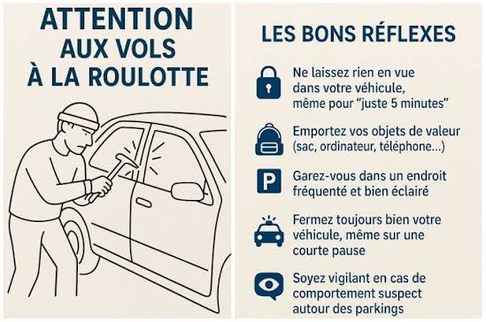 RECRUDESCENCE DE VOLS A LA ROULOTTE