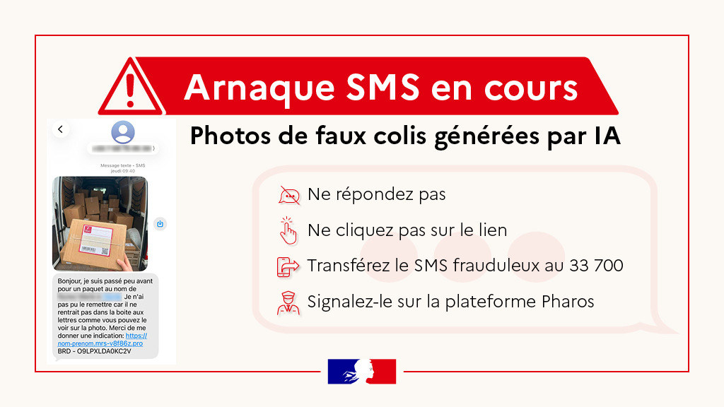 🚨 Alerte arnaque "Faux Colis" !