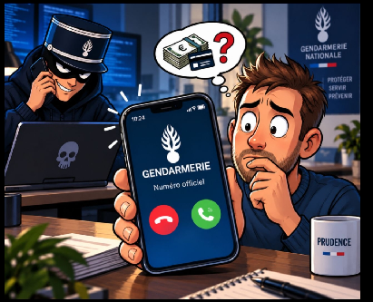 📞 FAUX GENDARME /!\ AU FAUX NUMÉRO AFFICHÉ !